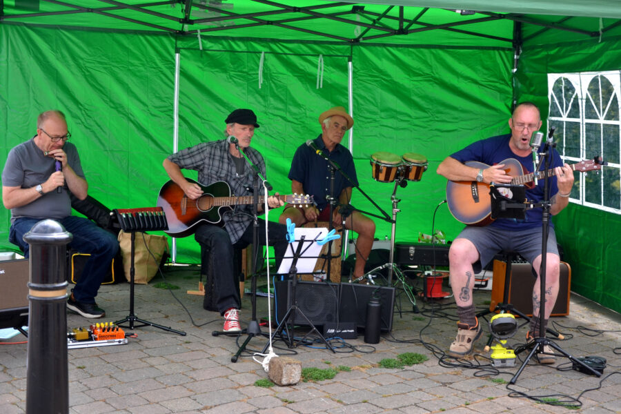 Back at Nick's performing at New Street Corner on Honiton Market Charter Day 2025