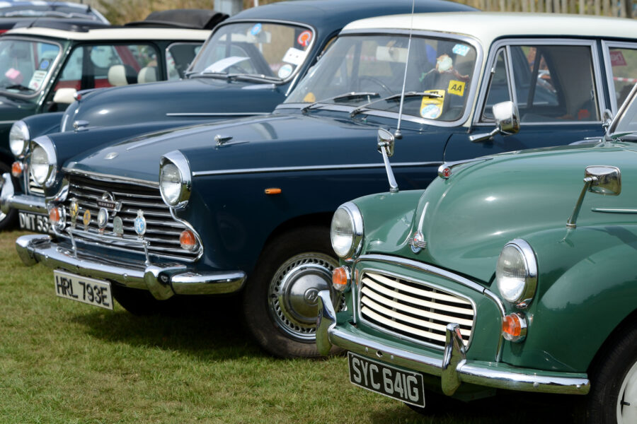 Classic cars on display at Honiton Market Charter Day 2025